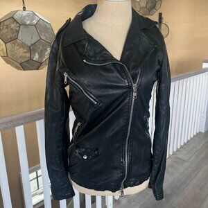 Giorgio Brato leather motorcycle jacket